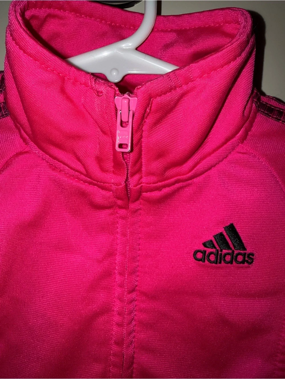 adidas Hot Pink Infant Zip Jacket